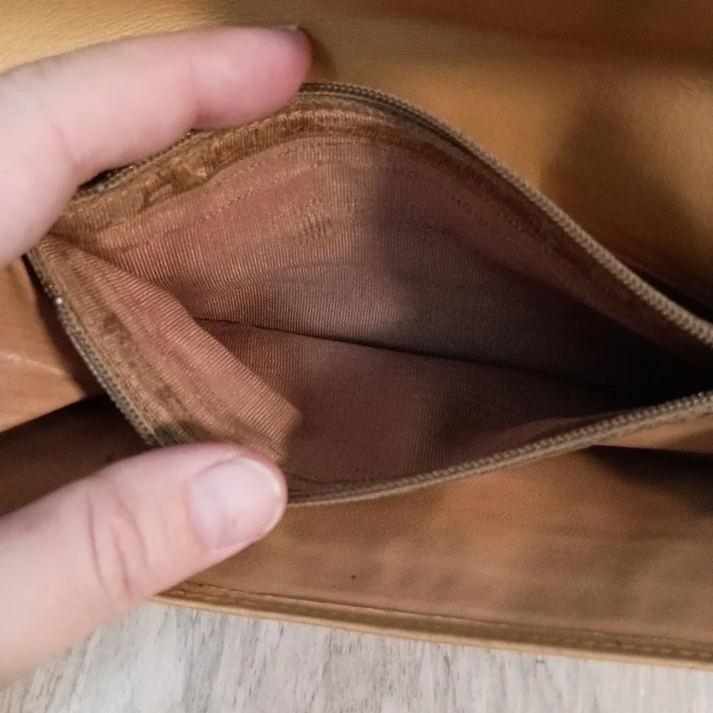 Authentic, Celine Canvas Brown Macadam Long Bi-fold Wallet